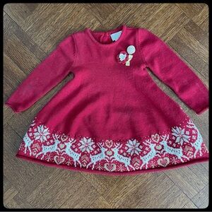 🆕 {Heirlooms by Polly Flinders} Christmas Reindeer Sweater Dress